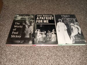 3 1st Edition Plays by John Osborne: The World of Paul Slickey / A Patriot for Me / Plays for England: The Blood of the Bambergs Under Plain Cover (See Details)
