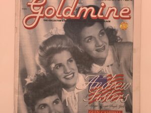 1995-Goldmine: The Andrew Sisters January 20, 1995 Vol. 21 No. 2 Issue 378