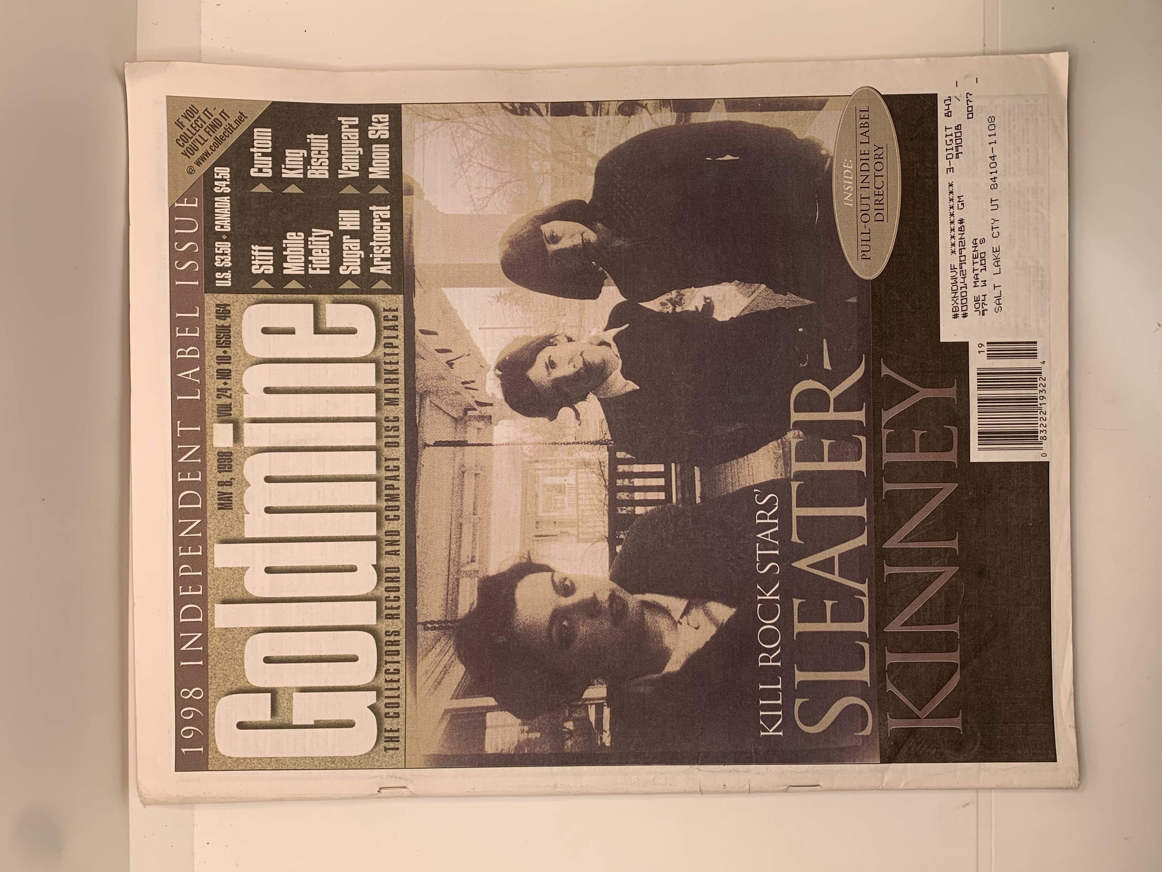 1998-Goldmine: Independent Label Issue May 8, 1998 Vol. 24 No. 10 Issue 464