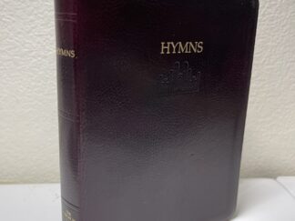 2008 Burgundy Italian Leather LDS Hymns Book – Church Employee Edition