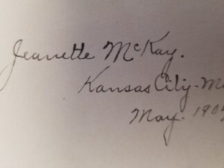1903 --- Doctrine and Covenants --- Salt Lake Edition --- No Spine or Front Board --- Signed by Jeanette McKay [Mother of David O. McKay?]