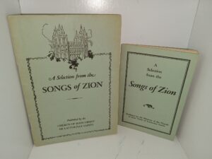 2 Differently Sized Copies of A Selection from the Songs of Zion (Unknown Publishing Dates)