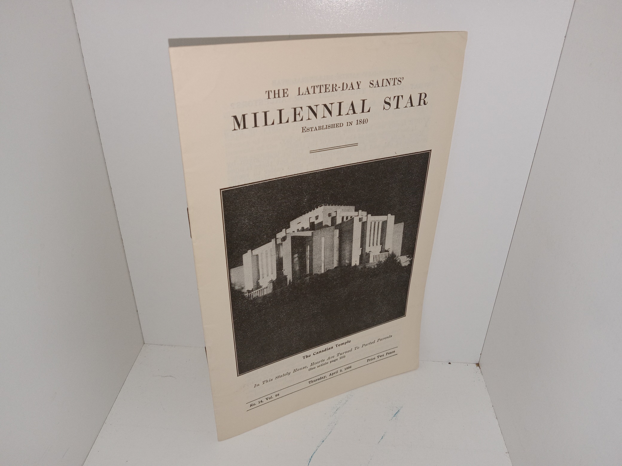 The Latter-day Saints’ Millennial Star: Vol. 98, No. 14, Thursday, April 2, 1936 (1936)