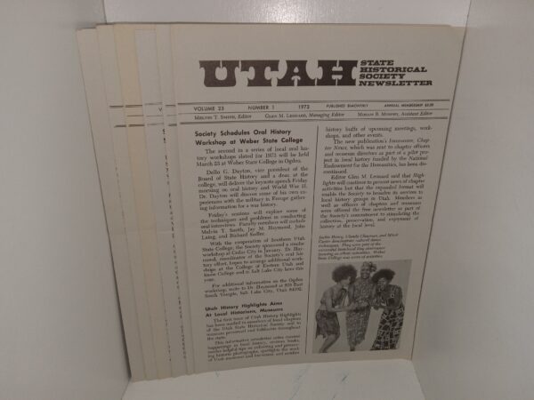 6 Issues of Utah State Historical Society Newsletter (See Details)