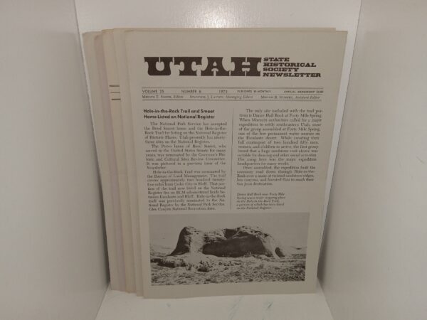 5 Issues of Utah State Historical Society Quarterly