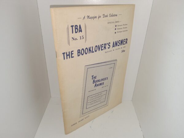 The Booklover’s Answer: No. 15, September-October, 1965 (1965)