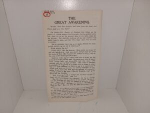 The Great Awakening (Pamphlet) (Unknown Publishing Date) ~ Unknown Author