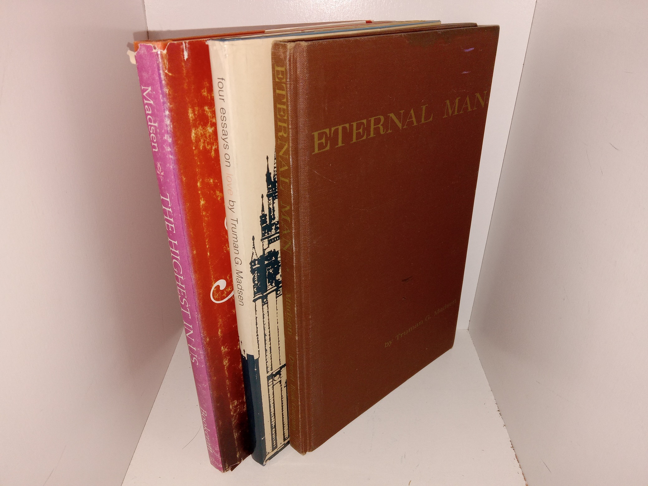 3 LDS Books by Truman G. Madsen: The Highest In Us / Four Essays on Love / Eternal Man (See Details)