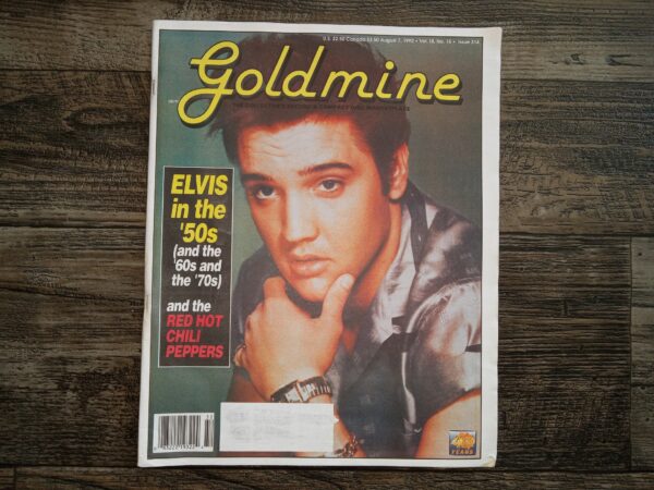 Goldmine: The Collectors Record and Compact Disc Marketplace: Vol. 18, No. 15, Issue 314, August 7, 1992 (Featuring Elvis, The Red Hot Chili Peppers) (Newspaper) (1992)