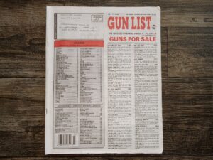 Gun List: The Indexed Firearms Paper: Vol. 9, No. 15, July 17, 1992 (Newsprint) (1992)