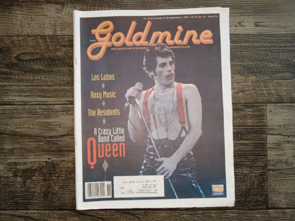 Goldmine: The Collectors Record and Compact Disc Marketplace: Vol. 18, No. 18, Issue 316, September 4, 1992 (Featuring Queen, Los Lobos, Roxy Music, The Residents) (Newspaper) (1992)