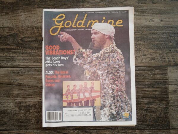 Goldmine: The Collectors Record and Compact Disc Marketplace: Vol. 18, No. 19, Issue 317, September 18, 1992 (Featuring Mike Love) (Newspaper) (1992)