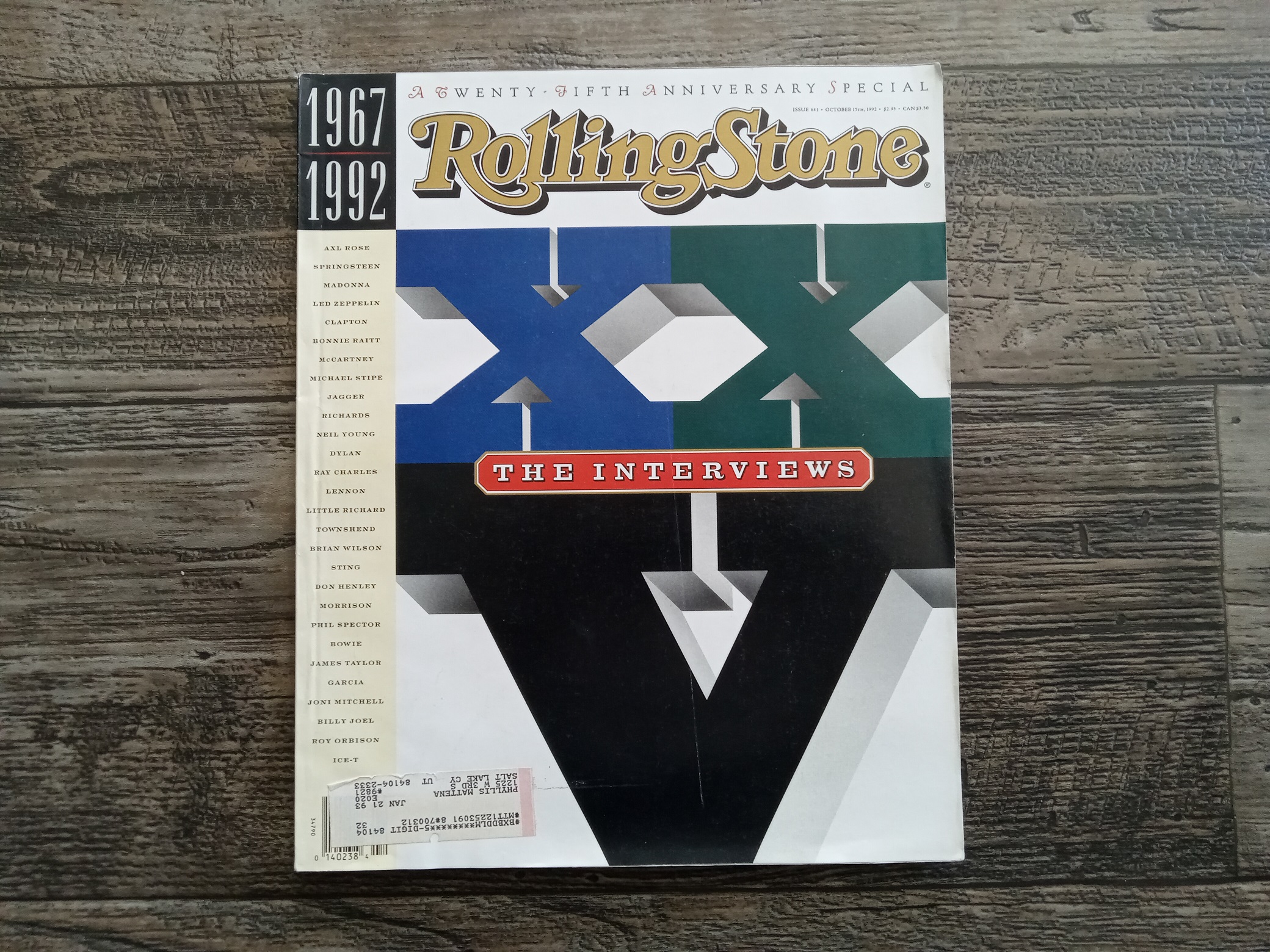 Rolling Stone: Issue 641, October 15, 1992 (Magazine) (1992)