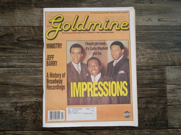 Goldmine: The Collectors Record and Compact Disc marketplace: Vol. 19, No. 7, April 2, 1993 (Featuring Curtis Mayfield and the Impressions) (Newspaper) (1993)