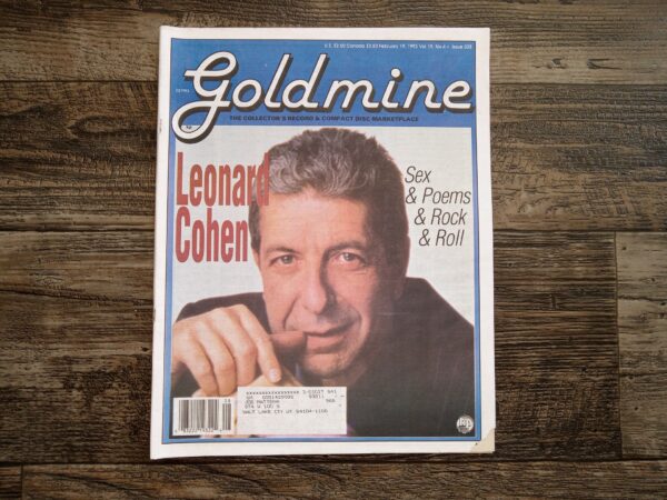 Goldmine: The Collectors Record and Compact Disc marketplace: Vol. 19, No. 4, Issue 328, February 19, 1993 (Featuring Leonard Cohen) (Newspaper) (1993)