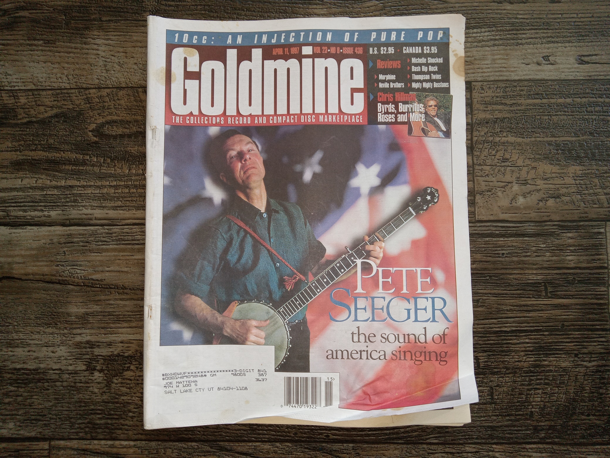 Goldmine: The Collectors Record and Compact Disc marketplace: Vol. 23, No. 8, Issue 436, April 11, 1997 (Featuring Pete Seeger) (Newspaper) (1997)
