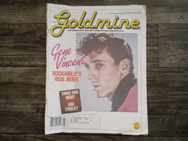 Goldmine: The Collectors Record and Compact Disc marketplace: Vol. 19, No. 24, Issue 348, November 26, 1993 (Featuring Gene Vincent) (Newspaper) (1993)