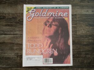 Goldmine: The Collectors Record and Compact Disc marketplace: Vol. 22, No. 7, Issue 409, March 29, 1996 (Featuring Todd Rundgren) (Newspaper) (1996)