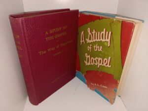 A Study of the Gospel Vols. 1 & 2 (Vol. 2 is Signed and Inscribed by the Author) (Ex-Library) (1946, 1950) ~ by A. L. Cook