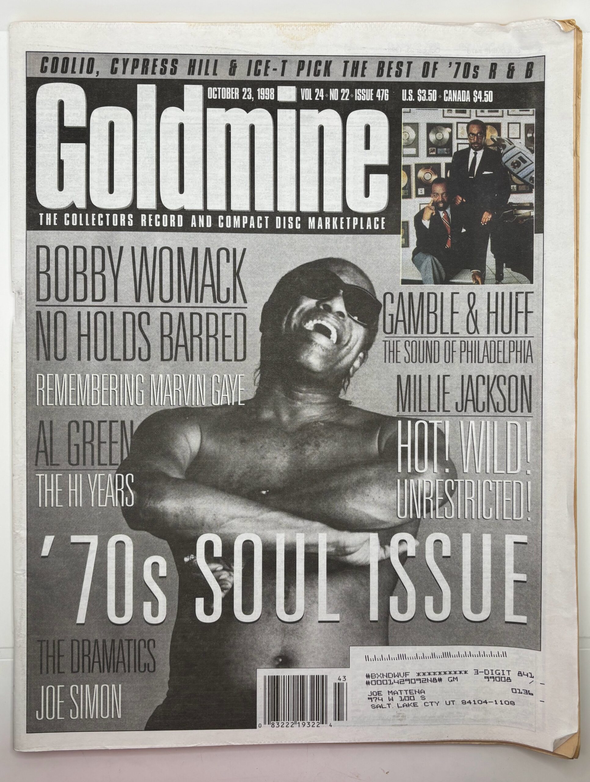 1998-Goldmine: ’70s Soul Issue – October, 23 1998 Vol. 24 No. 22 Issue 476