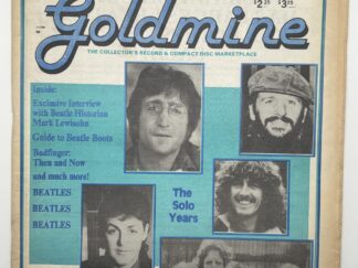 1989-Goldmine: Beatles – The Solo Years November 17, 1989 Vol. 15 No. 23 Issue 243