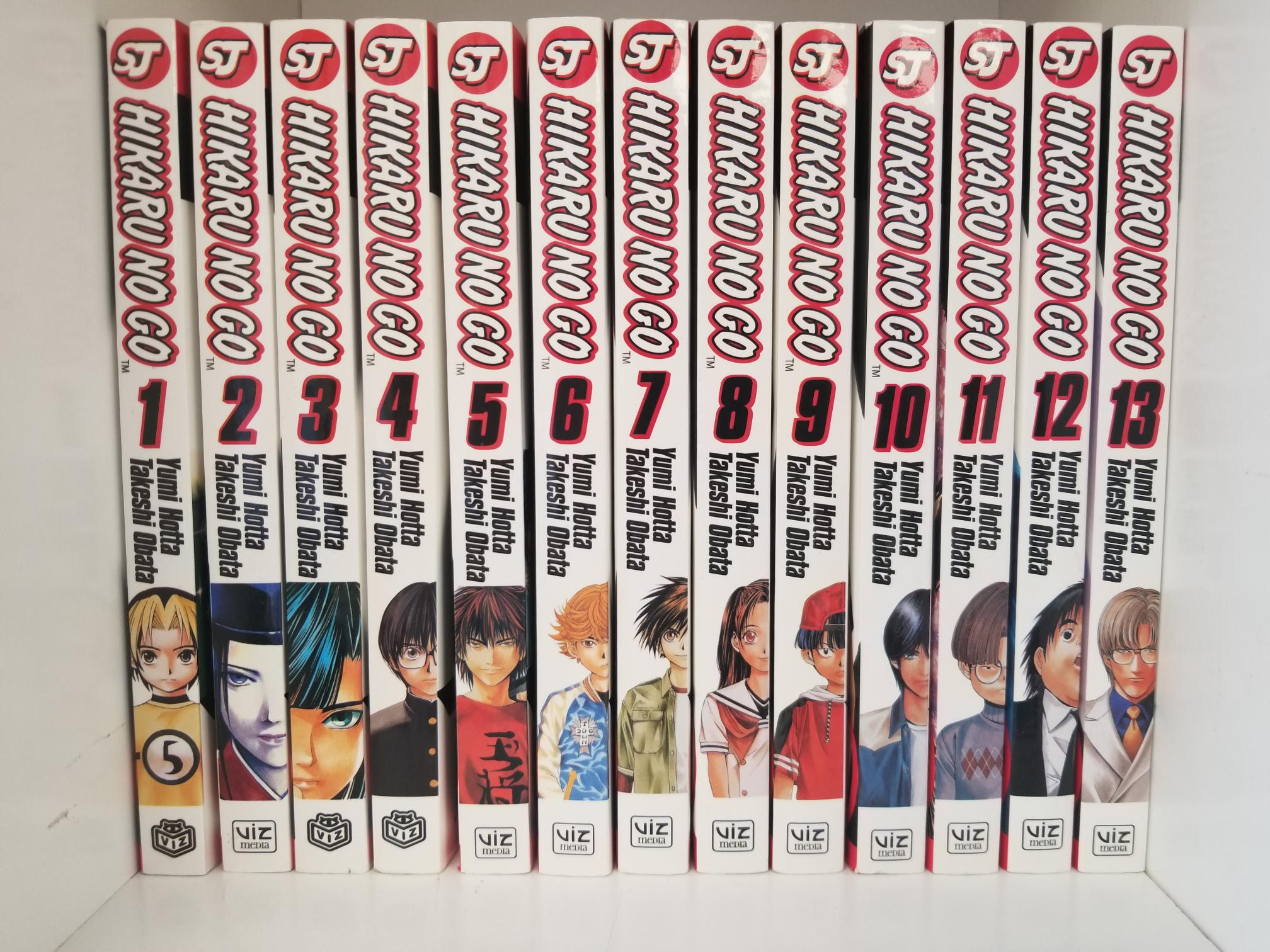 Hikaru No Go Set — Shonen Jump Partial Set — Volumes 1 thru 13 — Like New