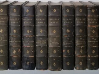 Dicken's Works --- The Buckner Library Edition --- 3/4 Leather Bindings --- 18 of 30 Volumes --- [Includes Vols 2, 4, 11, 14, 17-30]