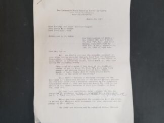 1957 --- Letter Signed by LDS First Presidency --- David O. McKay, Stephen L. Richards, and J. Reuben Clark --- 2-Page Letter