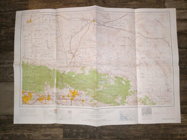Map of San Bernardino (1966) ~ Unknown Author