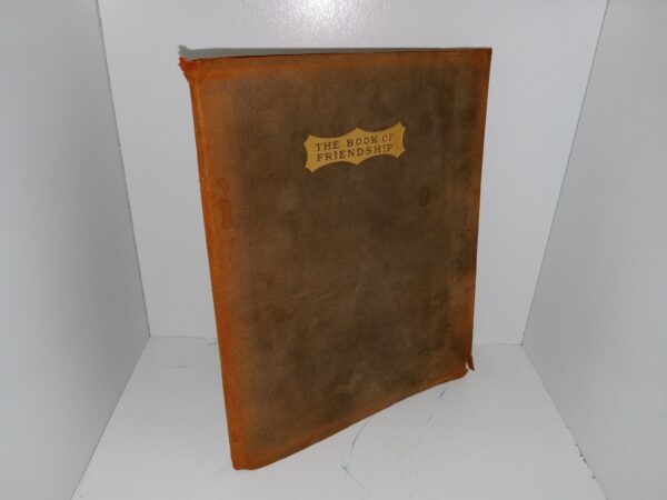The Book of Friendship (Hand-Colored Illustrations) (Leather) (1902) ~ Designed and Hand Colored Cora Parker