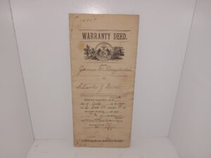 Warranty Deed from Jackson County Missouri (1895)