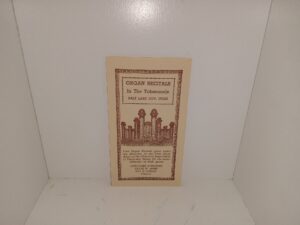 Organ Recitals In The Tabernacle: Salt Lake city, Utah (Pamphlet) (Program) (Unknown Publishing Date)