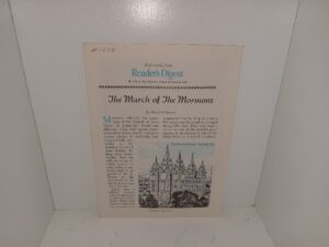 The March of the Mormons (Pamphlet) (Unknown Publishing Date) ~ by Hartzell Spence