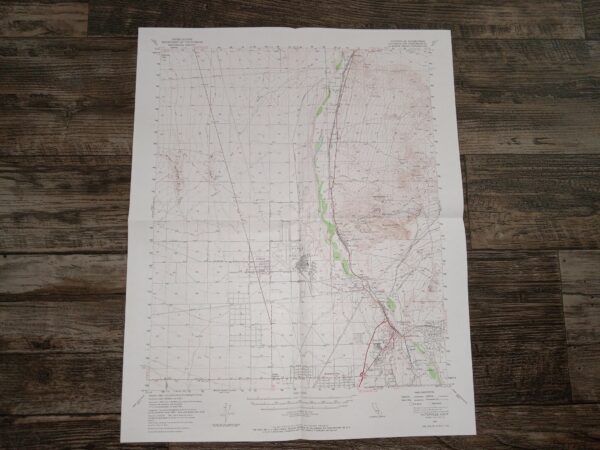 Victorville Quadrangle, California, San Bernardino County, 15 Minute Series (Topographic) (Map) (1956)