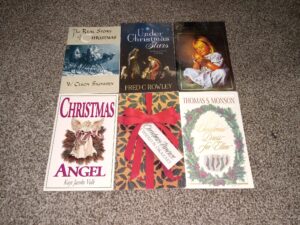 6 LDS Christmas Booklets: The Real Story of Christmas / Under Christmas Stars / Christmas Oranges / Christmas Angel / Christmas Presence / A Christmas Dress for Ellen (See Details)