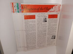 Vol. 1, All 12 Issues of Progress of the Church: Issued Monthly by the Presiding Bishopric from 1938-1939