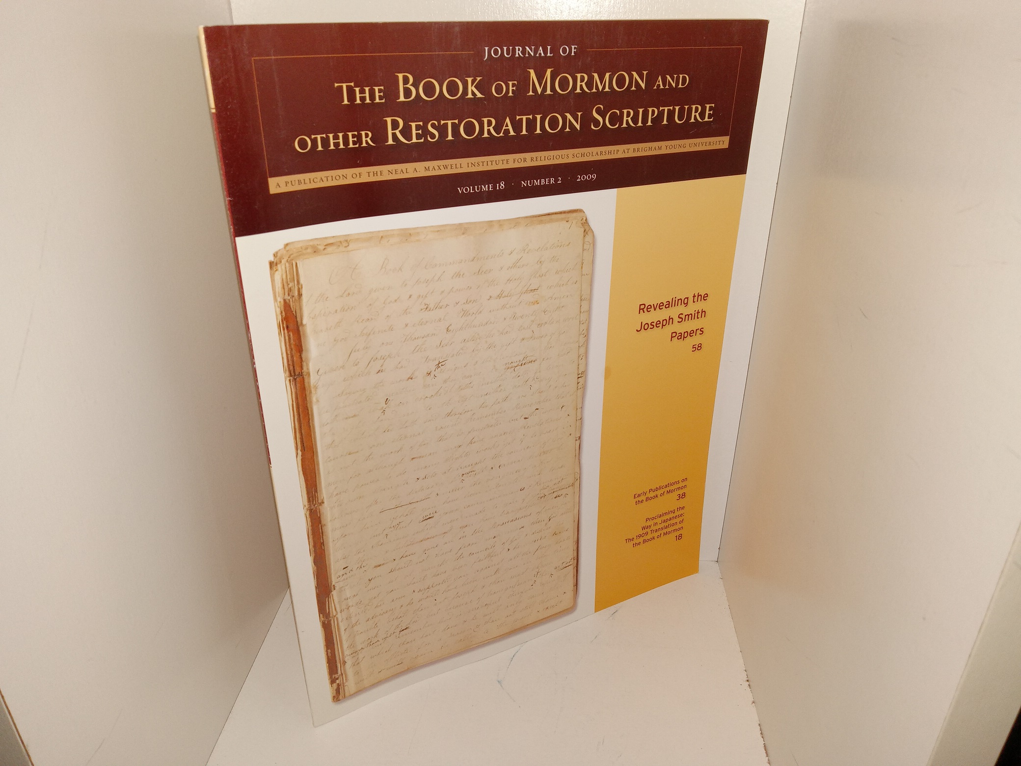 Journal of The Book of Mormon and Other Restoration Scripture: vol. 18, No. 2, 2009 (2009)
