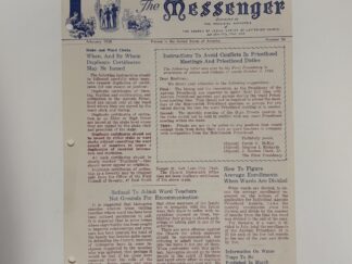 The Messenger: No. 26 February 1958
