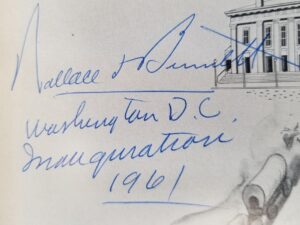 Acceptance of the Statue of Brigham Young: Presented By the State of Utah : Proceedings in the Congress and in the Rotunda, United States Capitol  — Inscribed and Signed by U.S. Senator Wallace F. Bennett