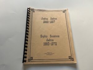 Joshua Ashton 1882-1957, Sophia Sessions Ashton 1883-1972