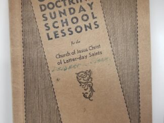 1940 --- Item Signed Twice by LDS Apostle Delbert L. Stapley -- Gospel Doctrine Sunday School Lessons