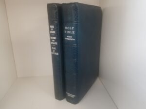 1976 — Blue Leather Set: Holy Bible & Triple Combination