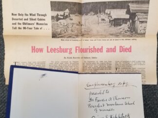 1934 --- History of Leesburg Pioneers --- Inscribed & Signed by Author, Orion E. Kirkpatrick / With Old Newspaper Article
