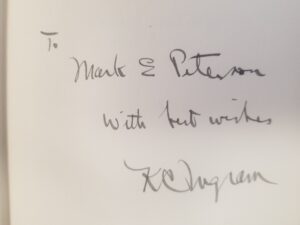1949 — Book Inscribed to LDS Apostle Mark E. Petersen — Winning Your Way with People / K. C. Ingram