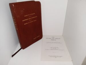 LDS, Brown Leather, Triple Combination w/ The Pearl of Great Price Pamphlet (1976)