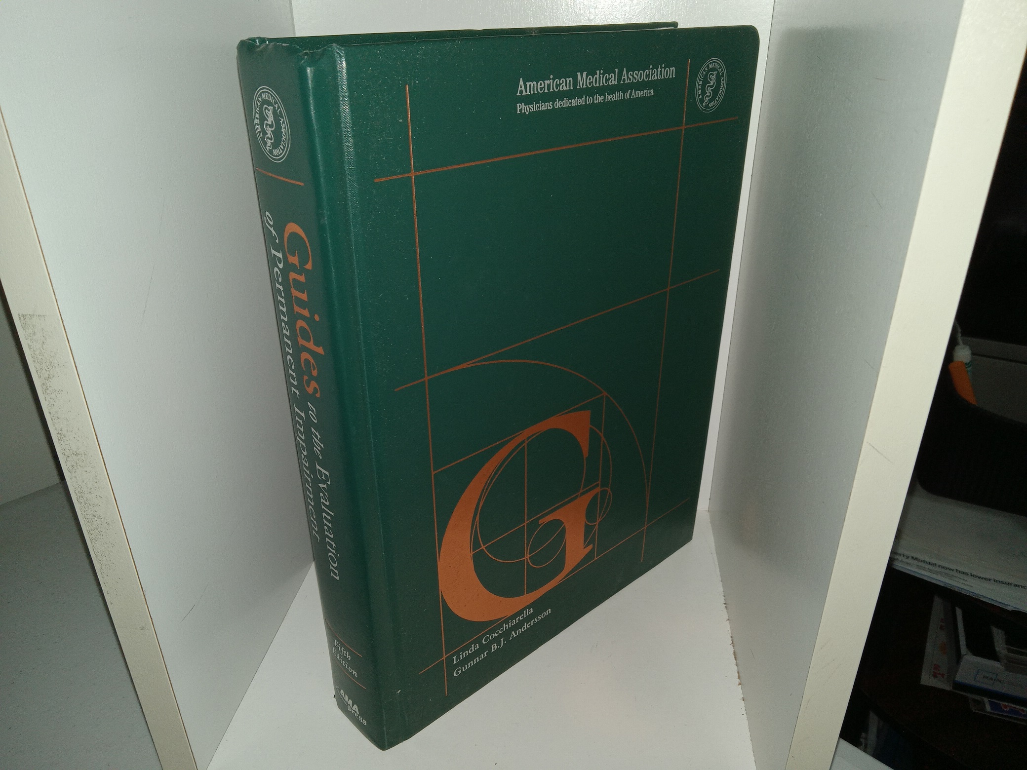 Guides to the Evaluation of Permanent Impairment (5th Edition) (2006) ~ Edited by Linda Cocchiarella, MD, MSc, and Gunnar B. J. Anderson, MD, PhD