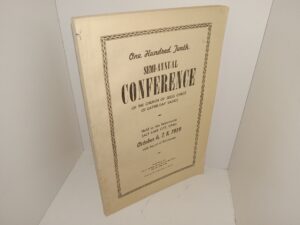 One Hundred Tenth Semi-annual Conference of the Church of Jesus Christ of Latter-day Saints Held in the Tabernacle Salt Lake City, Utah, October 6, 7, 8, 1939 (1939)