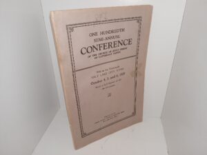 One Hundredth Semi-Annual Conference of the Church of Jesus Christ of Latter-day Saints Held in the Tabernacle, Salt Lake City, Utah, October 4, 5, and 6, 1929 (1929)