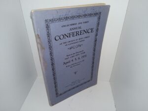 One-Hundred and First Annual Conference of the Church of Jesus Christ of Latter-day Saints Held in the Tabernacle, Salt Lake City, Utah, April 4, 5, 6, 1931 (1931)