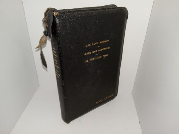 LDS, German, Triple Combination with a Zipper Seal (1924)